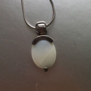 Sterling silver necklace with a pendant